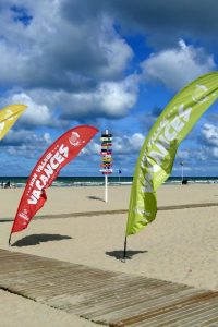 Berck Drapeaux sur la plage