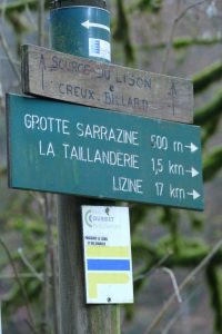 Source du Lison Panneaux indicateurs