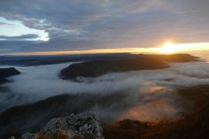 Coucher de soleil Mont Poupet