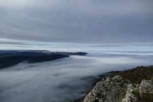Mont poupet paysage Brouillard